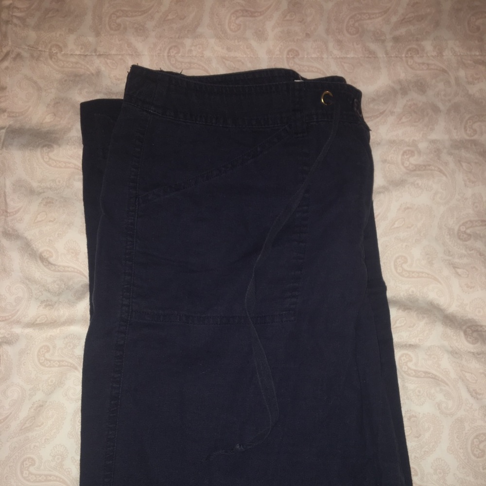 ✨ANNE KLEIN NAVY LINEN PANTS✨